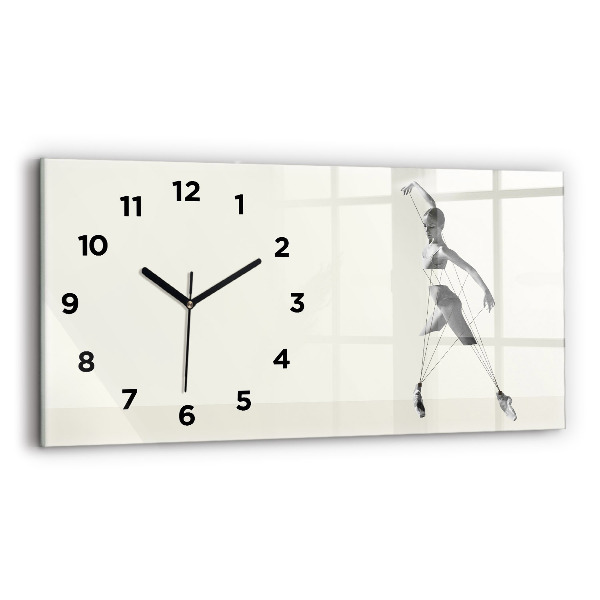 Reloj horizontal Mujer bailarina abstracta