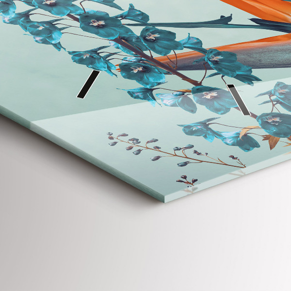 Reloj horizontal Mujer con flores