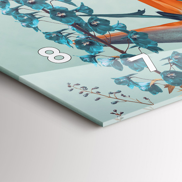 Reloj horizontal Mujer con flores