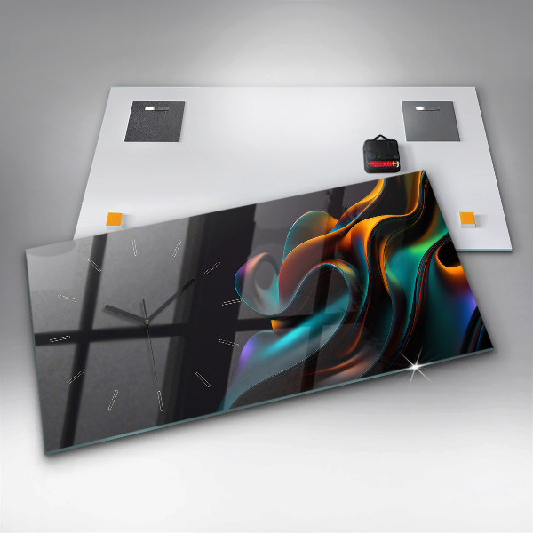 Reloj horizontal Ola futurista