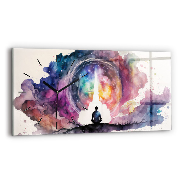 Reloj de cristal horizontal Meditación de estilo de vida