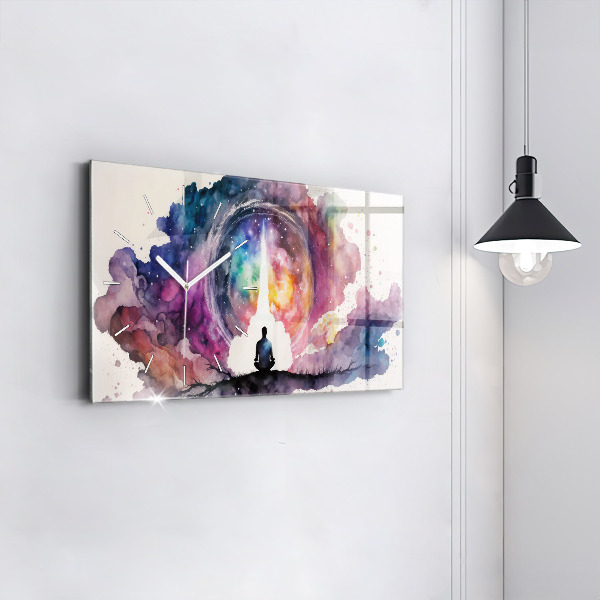 Reloj de cristal horizontal Meditación de estilo de vida