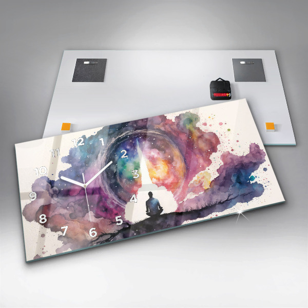 Reloj de cristal horizontal Meditación de estilo de vida