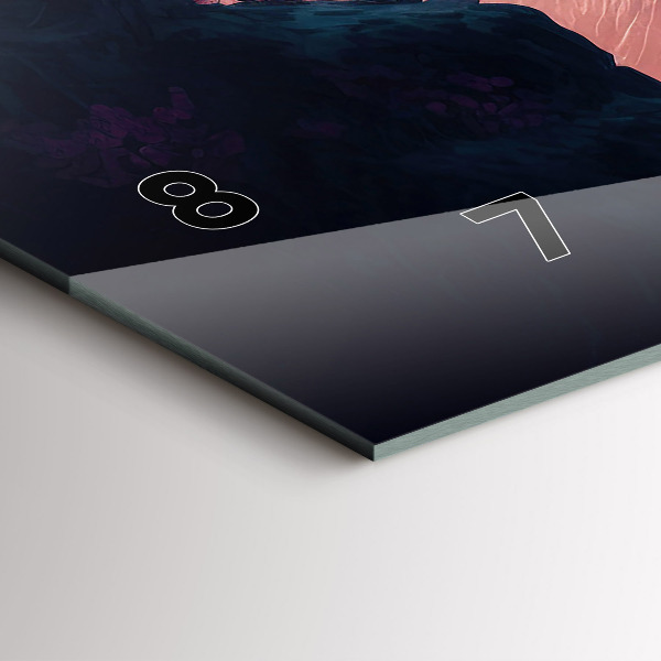 Reloj horizontal Bosque mágico y cordillera