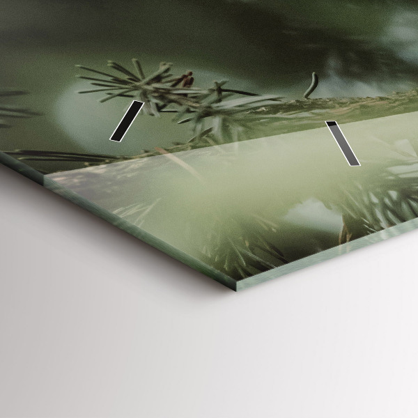 Reloj de cristal horizontal Ardilla y fauna salvaje