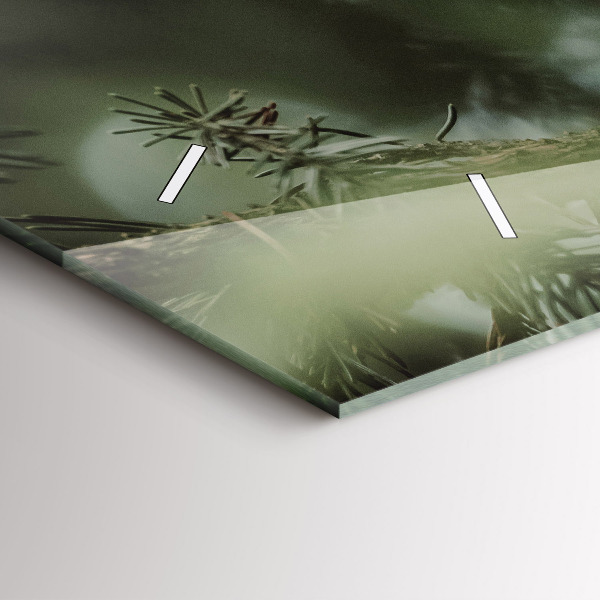 Reloj de cristal horizontal Ardilla y fauna salvaje