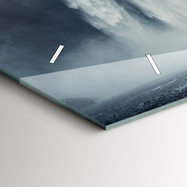 Reloj de cristal horizontal Cascada Paisaje de Islandia