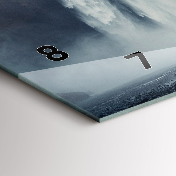 Reloj de cristal horizontal Cascada Paisaje de Islandia