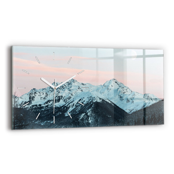 Reloj de cristal horizontal Sierra en invierno