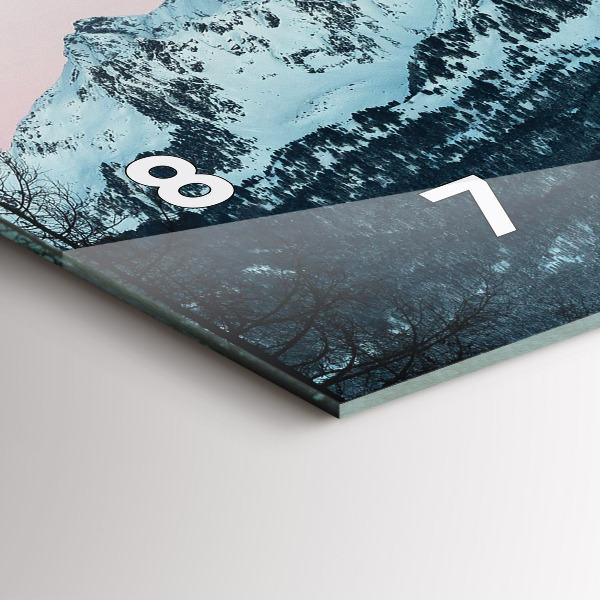 Reloj de cristal horizontal Sierra en invierno