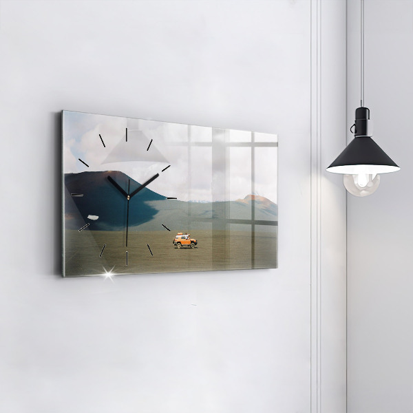 Reloj horizontal Vehículo en el desierto de Kamchatka