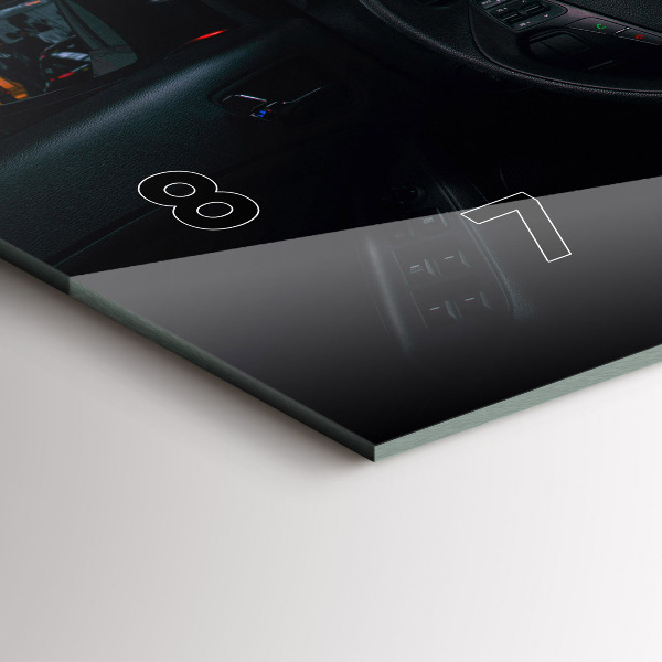 Reloj de cristal horizontal Coche en Tokio