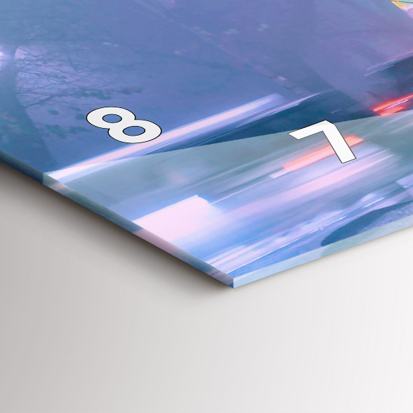 Reloj horizontal Varsovia en la niebla