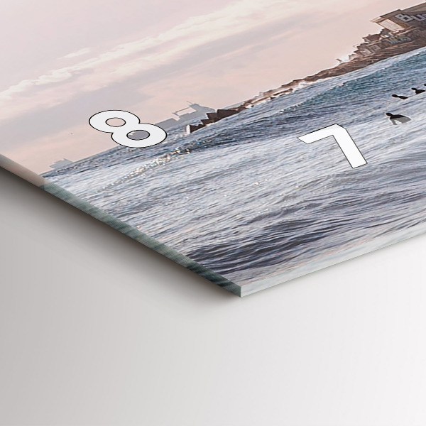 Reloj de cristal horizontal Surfista en Barcelona