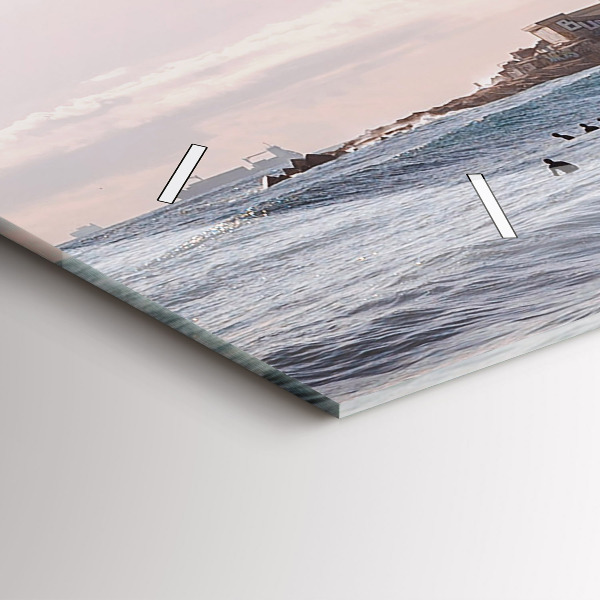 Reloj de cristal horizontal Surfista en Barcelona