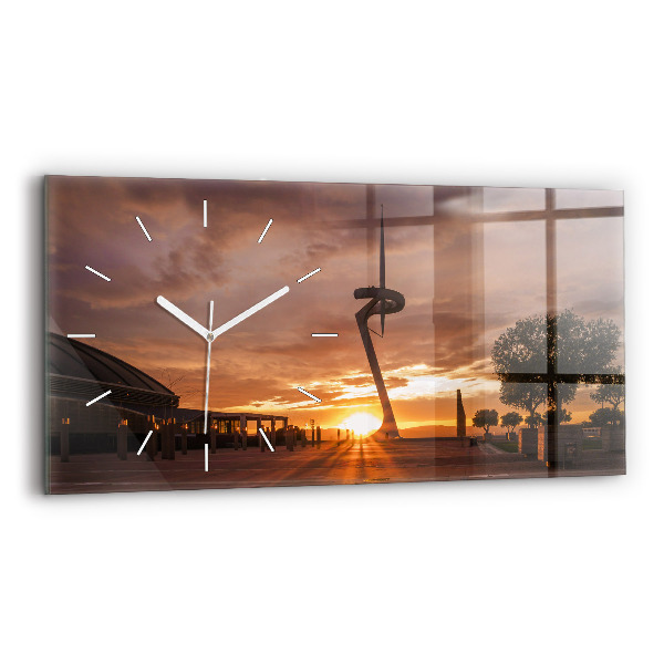 Reloj de cristal horizontal Parque Olímpico de Barcelona
