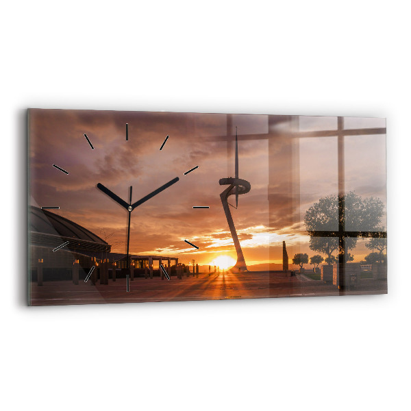 Reloj de cristal horizontal Parque Olímpico de Barcelona