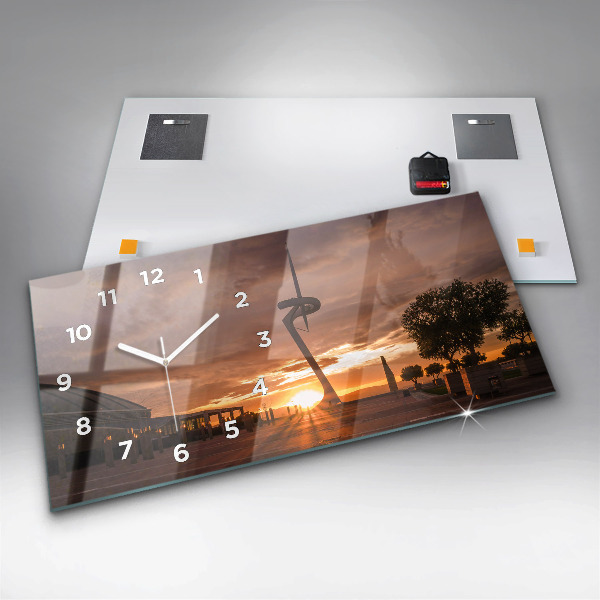 Reloj de cristal horizontal Parque Olímpico de Barcelona