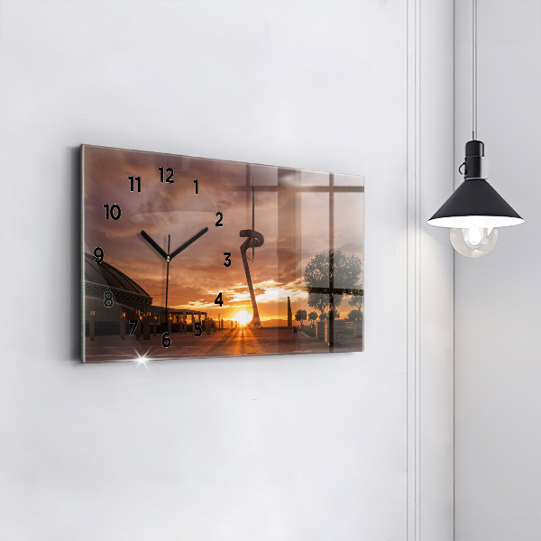 Reloj de cristal horizontal Parque Olímpico de Barcelona