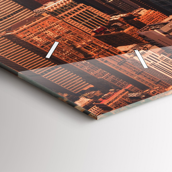 Reloj horizontal Panorama de la ciudad oeste