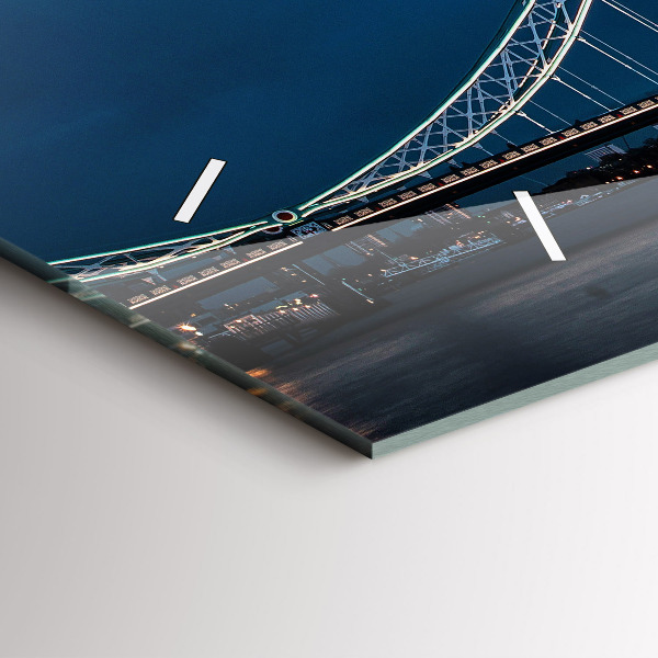 Reloj de cristal horizontal Tower Bridge Londres de noche