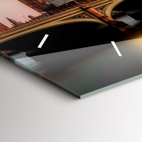 Reloj horizontal Big Ben, horizonte de Londres