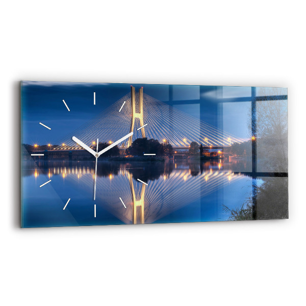Reloj de cristal horizontal Puente Rędziński Wroclaw
