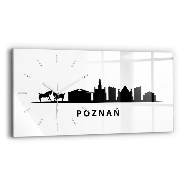Reloj horizontal Gráfico del horizonte de Poznan