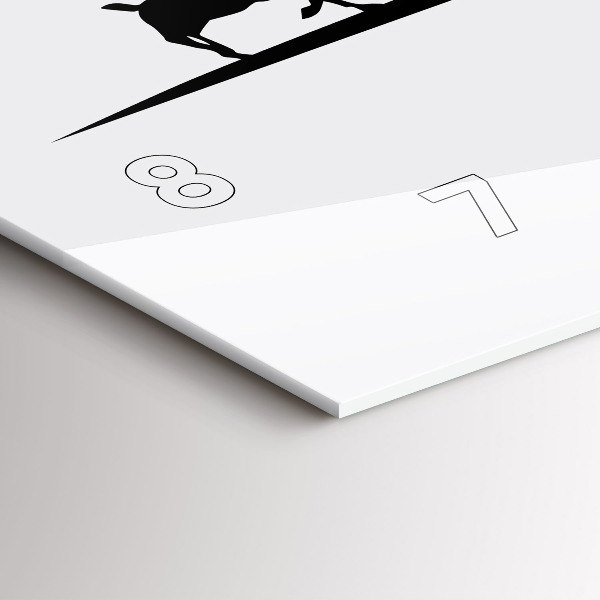 Reloj horizontal Gráfico del horizonte de Poznan