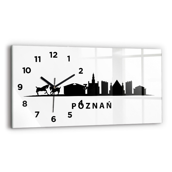Reloj horizontal Gráfico del horizonte de Poznan