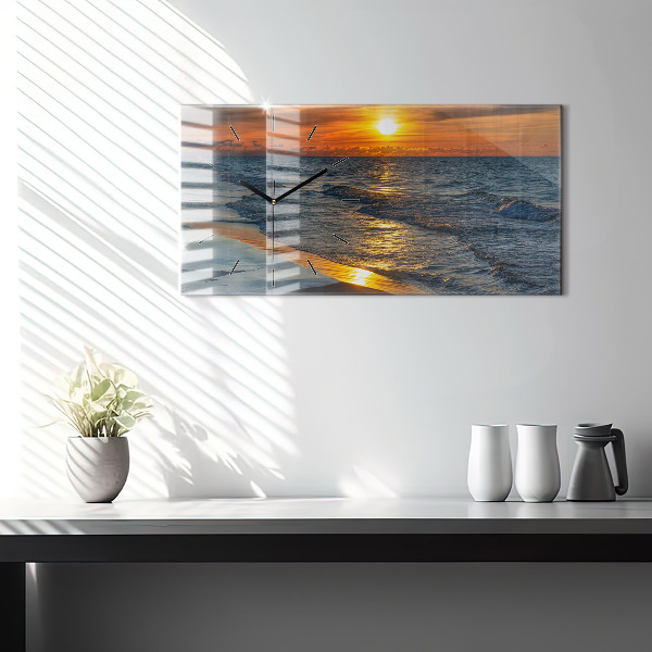 Reloj de cristal horizontal Władysławowo Mar Báltico