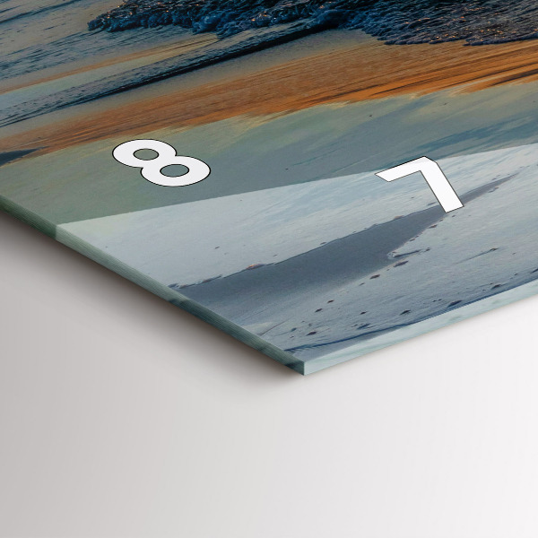 Reloj de cristal horizontal Władysławowo Mar Báltico