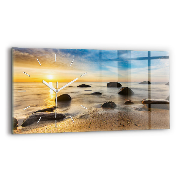 Reloj horizontal Amanecer Mar Báltico