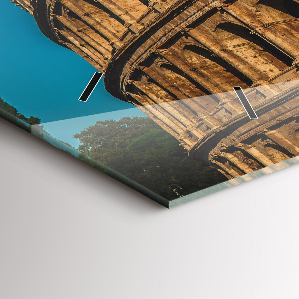 Reloj de cristal horizontal Coliseo en Italia