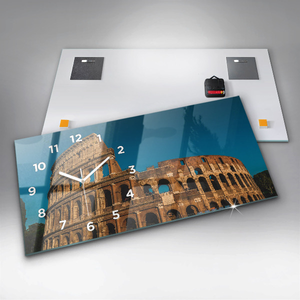 Reloj de cristal horizontal Coliseo en Italia