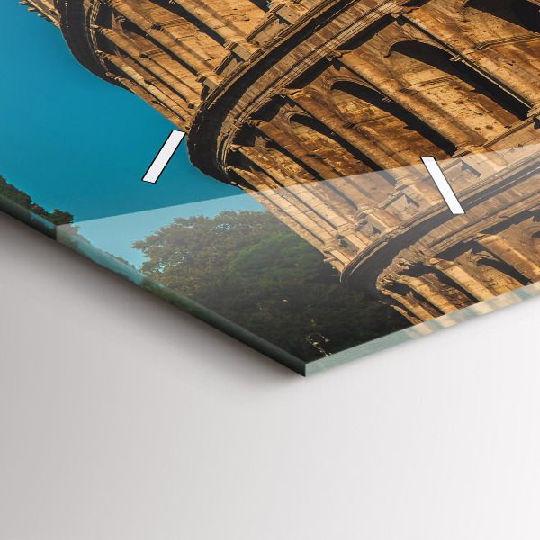 Reloj de cristal horizontal Coliseo en Italia