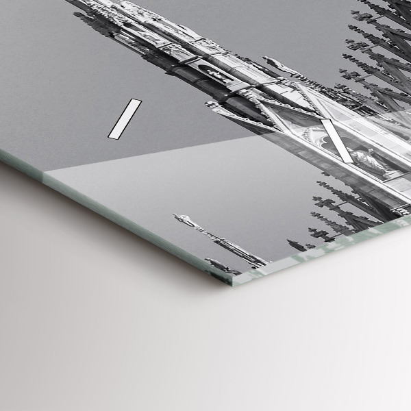 Reloj de cristal horizontal Catedral Duomo Di Milano