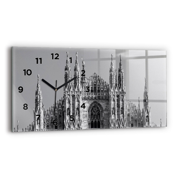 Reloj de cristal horizontal Catedral Duomo Di Milano