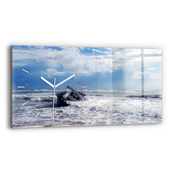 Reloj de cristal horizontal Embarcación hundida