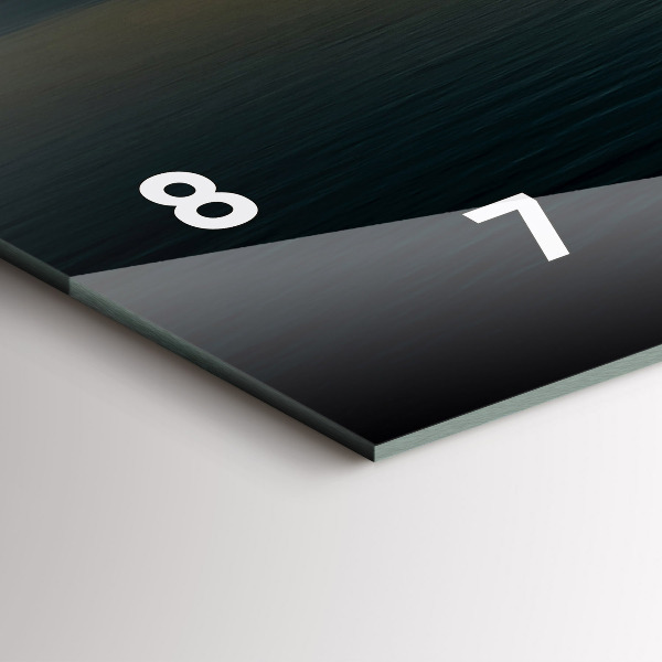 Reloj de cristal horizontal Paisaje al amanecer