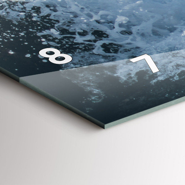 Reloj horizontal Fotografía de olas