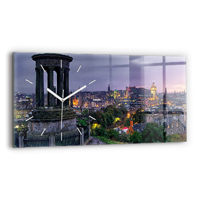 Reloj de cristal horizontal Edimburgo desde Calton Hill