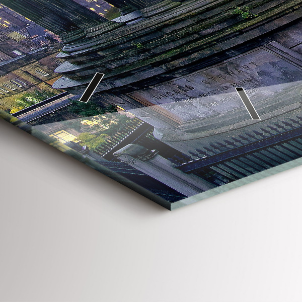 Reloj de cristal horizontal Edimburgo desde Calton Hill