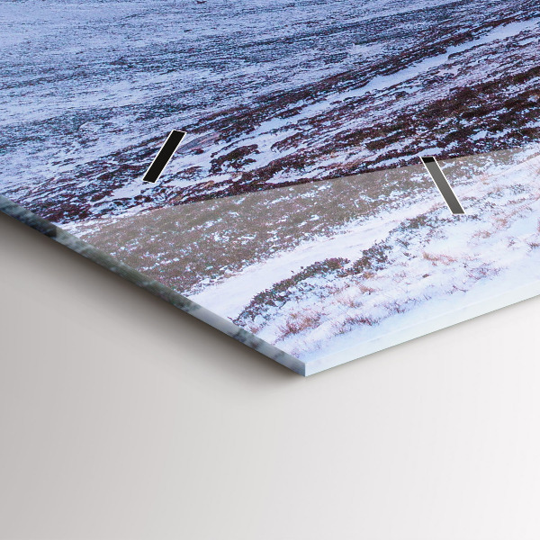 Reloj horizontal Cabaña en las montañas