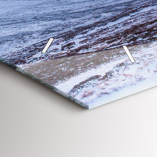 Reloj horizontal Cabaña en las montañas