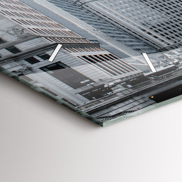 Reloj de cristal horizontal Barco con vista panorámica de la ciudad