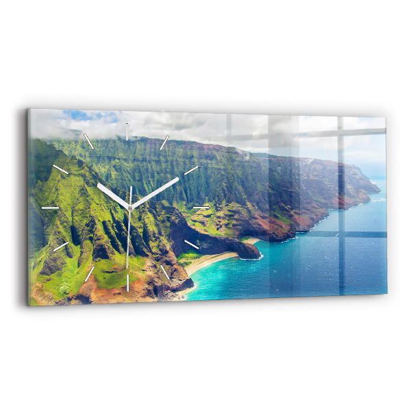 Reloj de cristal horizontal Mar hawaiano