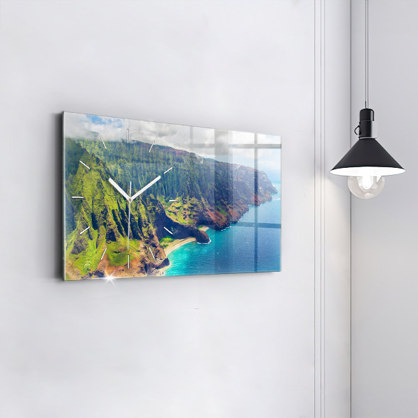 Reloj de cristal horizontal Mar hawaiano