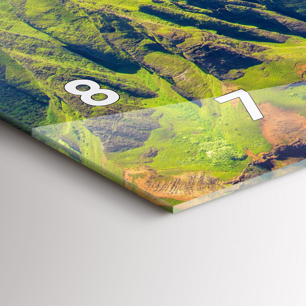 Reloj de cristal horizontal Mar hawaiano