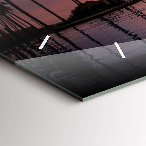 Reloj horizontal Palmeras en Hawai